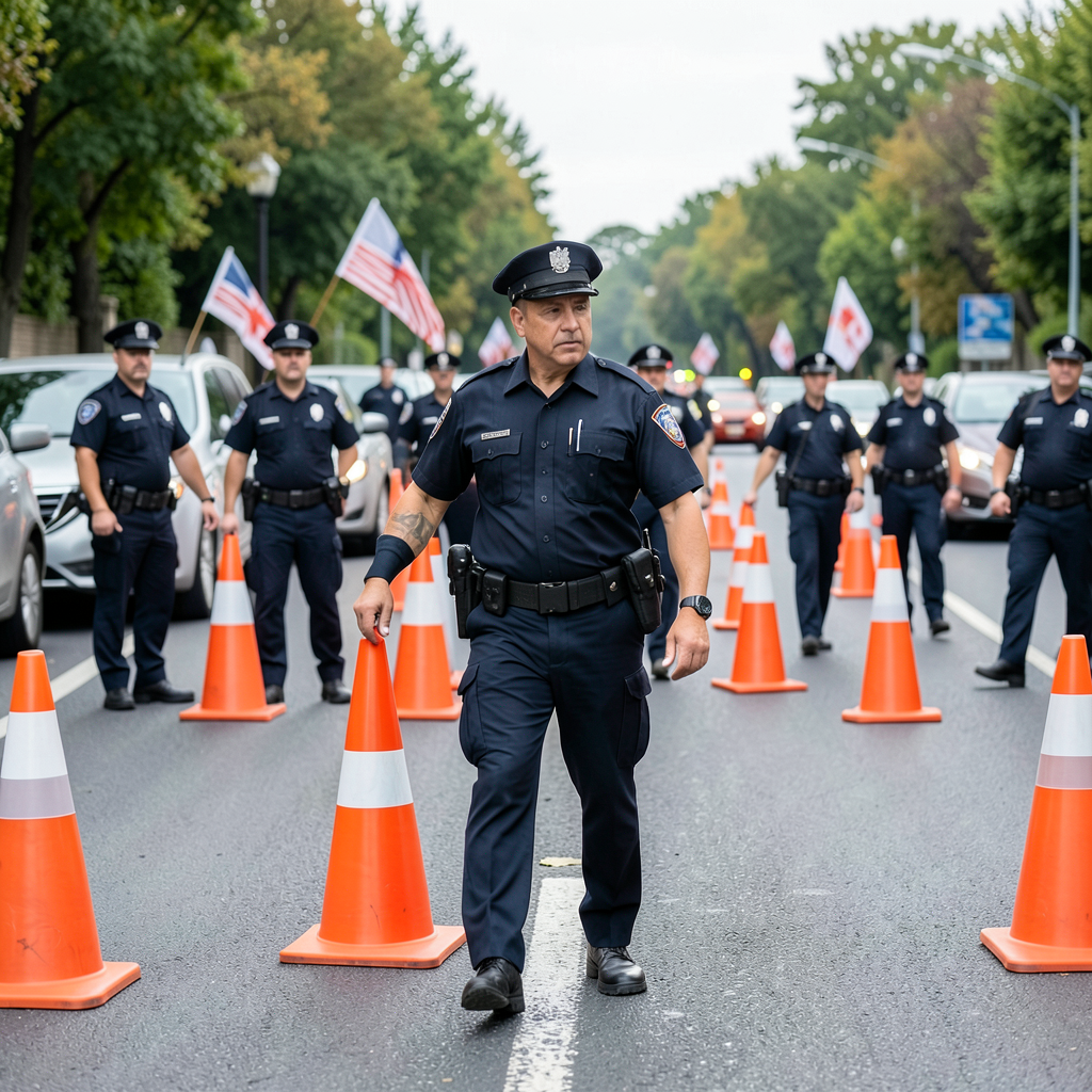 Police Respond to Emergency Blocking North London Road